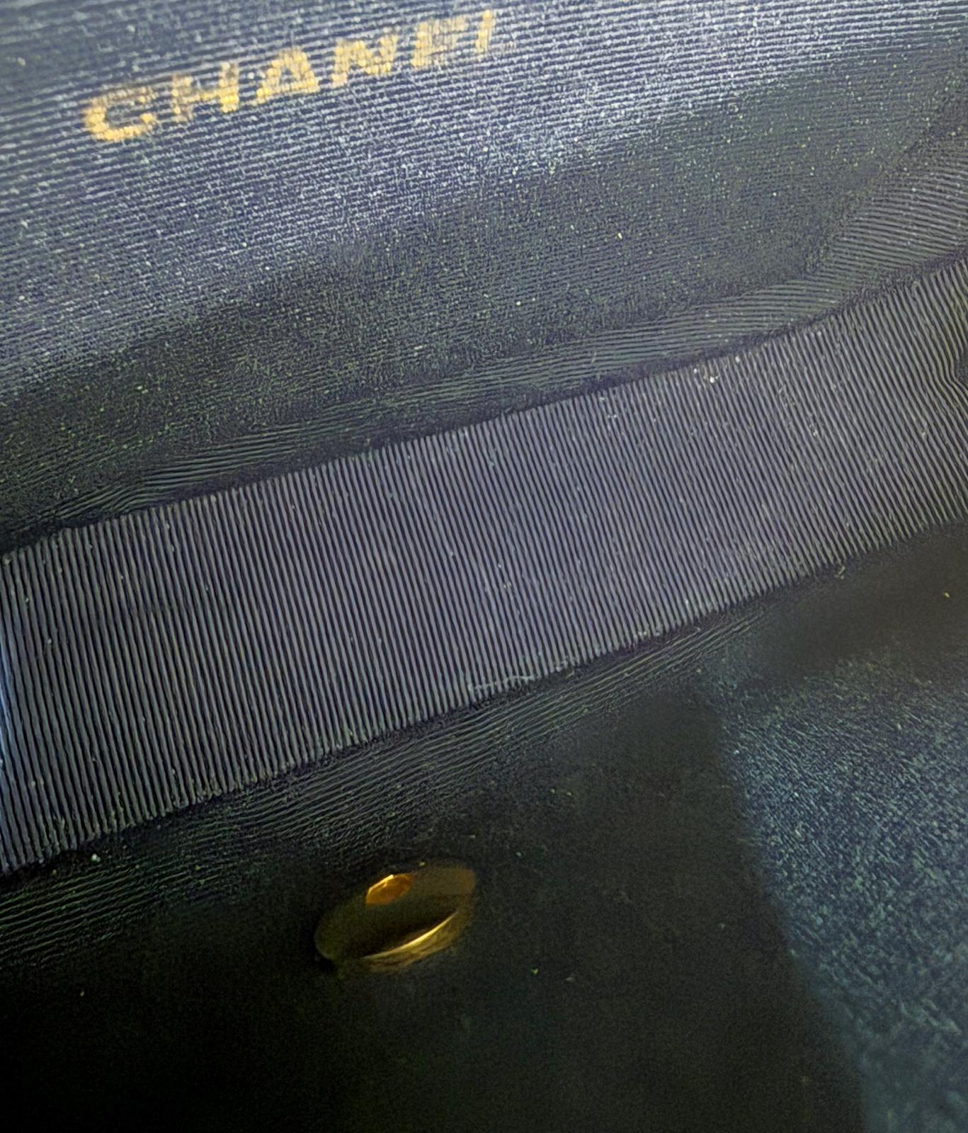 CHANEL White Classic Half Moon Flap Handbag