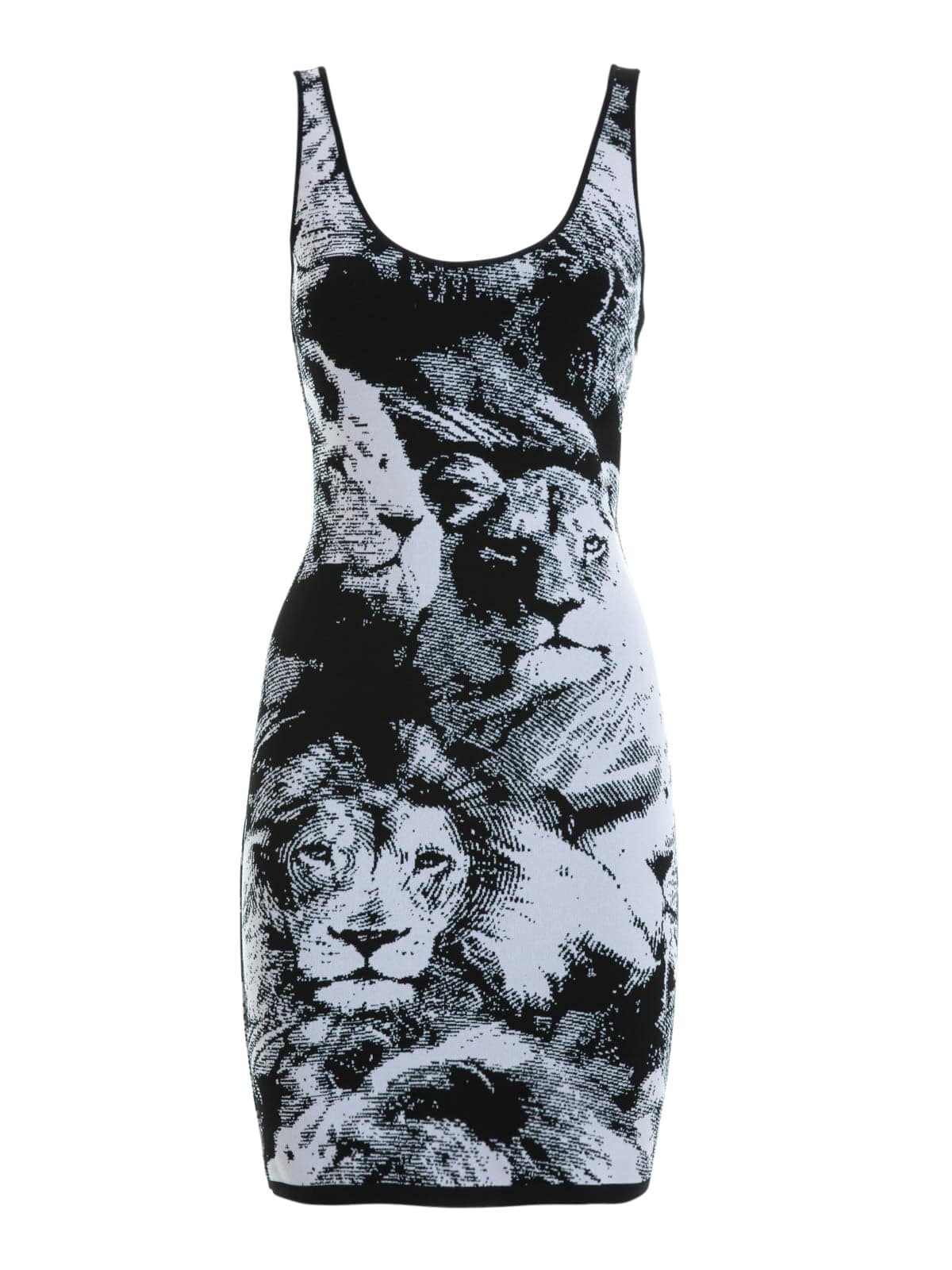 Kourtney Kardashian in Rare ROBERTO CAVALLI Tiger & Lion Animal Print Mini Dress M