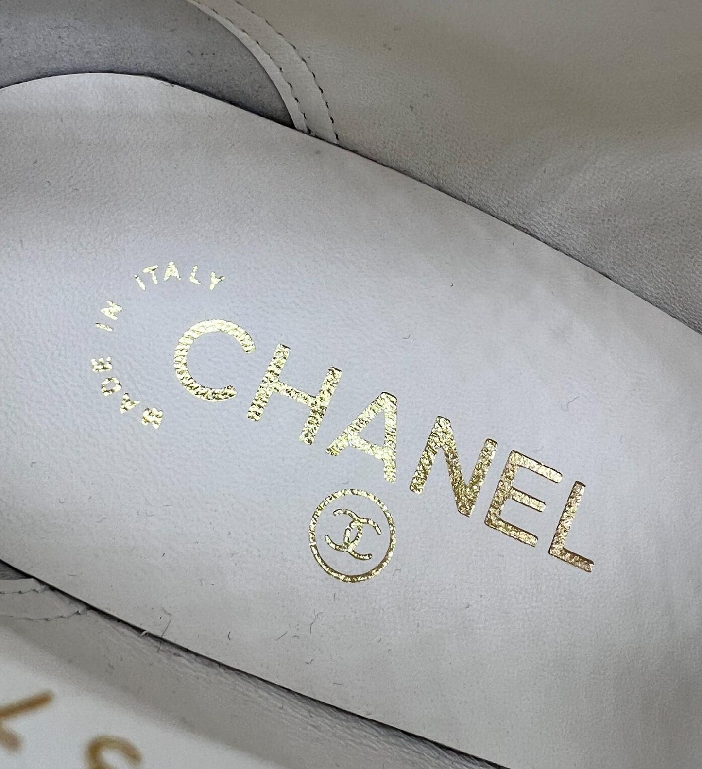 CHANEL Ivory Bow Detail CC Logo Ruched Ankle Booties Size EU40