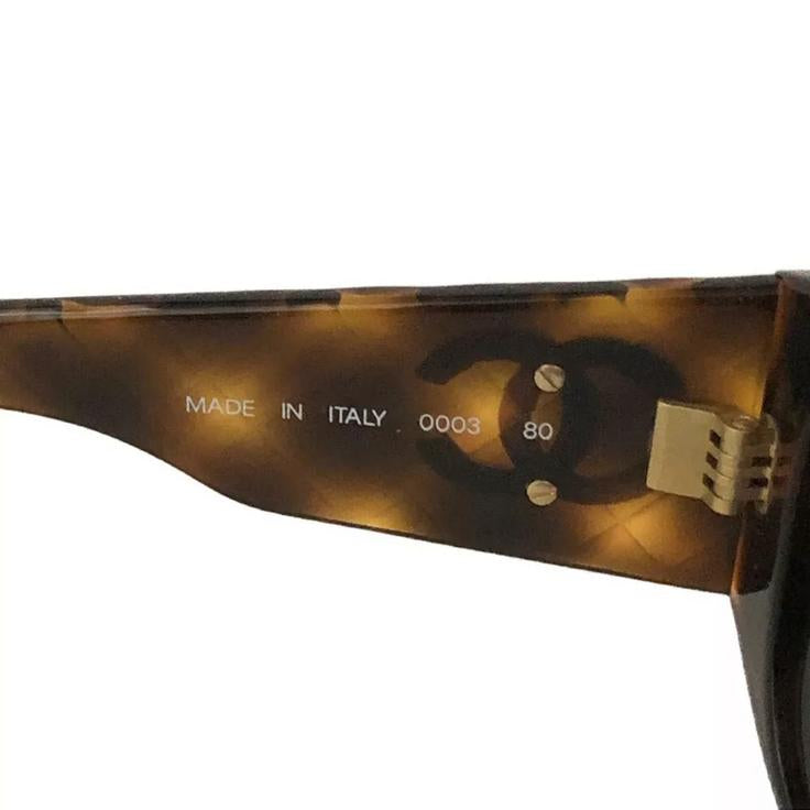 CHANEL CC Tortoise Shell Sunglasses