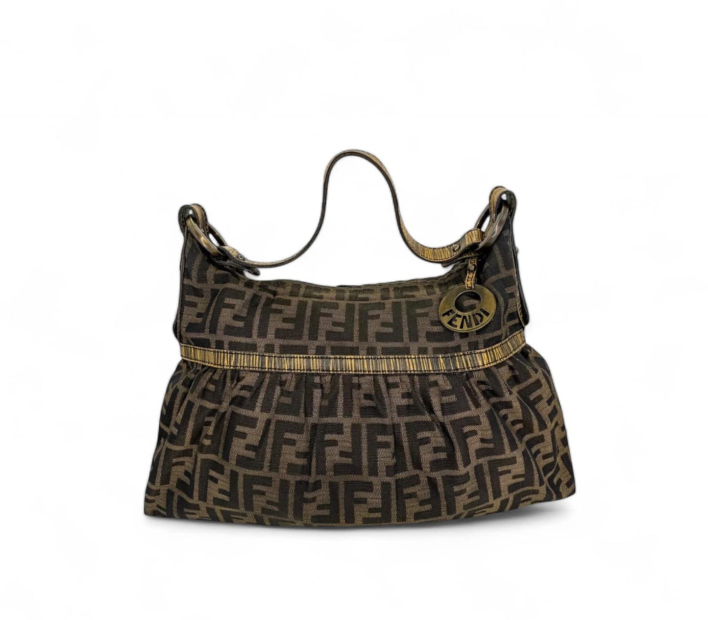 JANUARY GIVEAWAY - FENDI Chef FF Zucca Logo Canvas Hobo Shoulder Bag