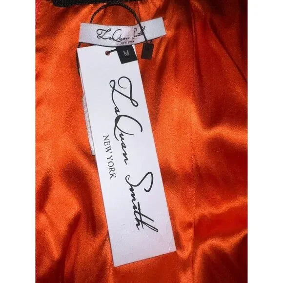 LAQUAN SMITH Spring 2023 Runway Orange Sequin Dress US M