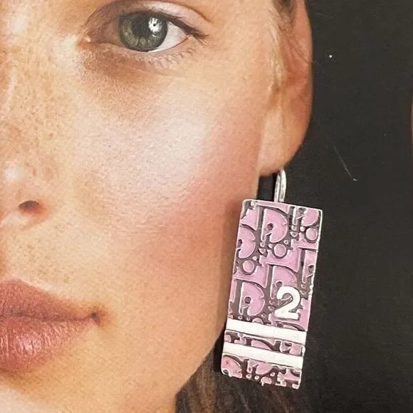 Rare Vintage Christian DIOR By John Galliano 2004 Girly Collection CD Earring