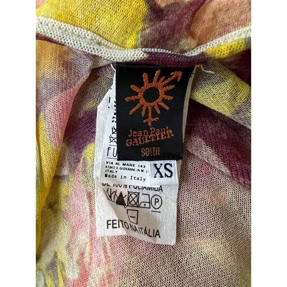 JEAN PAUL GAULTIER Spring 2006 Floral Dress US SM