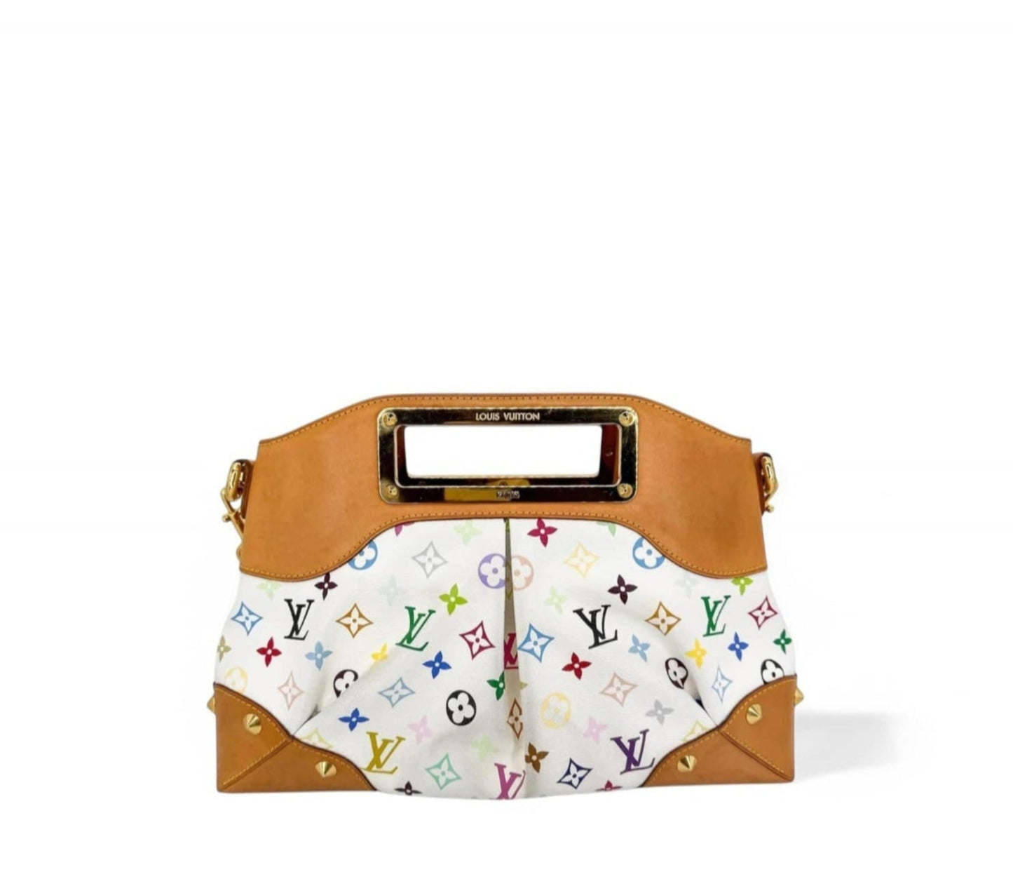 LOUIS VUITTON Murakami White Multicolor Judy MM Bag