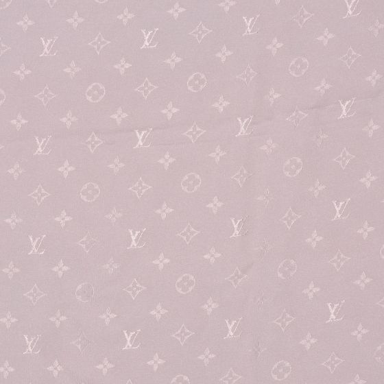 LOUIS VUITTON LV Monogram Lavender 100% Silk Scarf