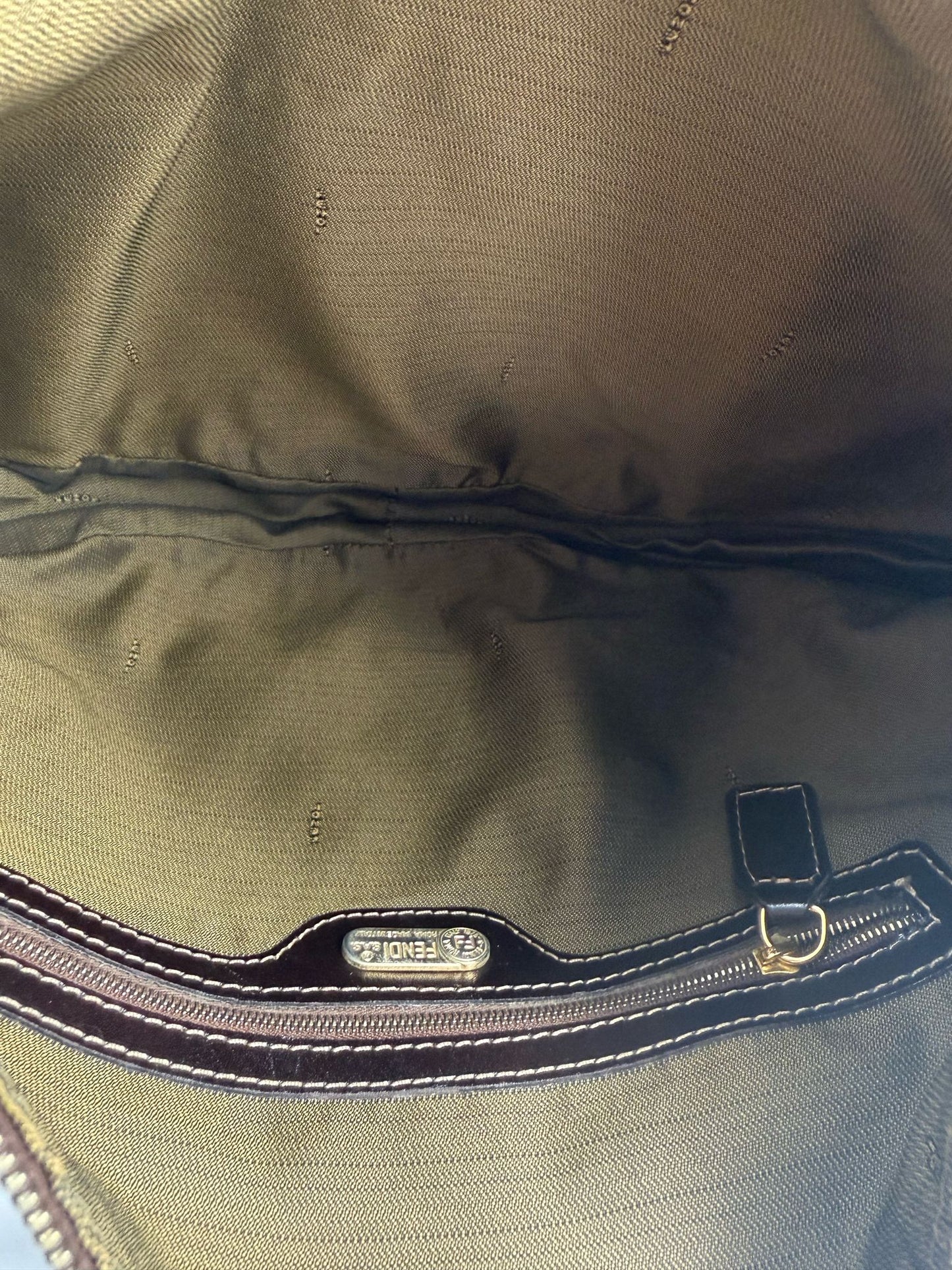 FENDI FF Zucca Hobo Shoulder Bag