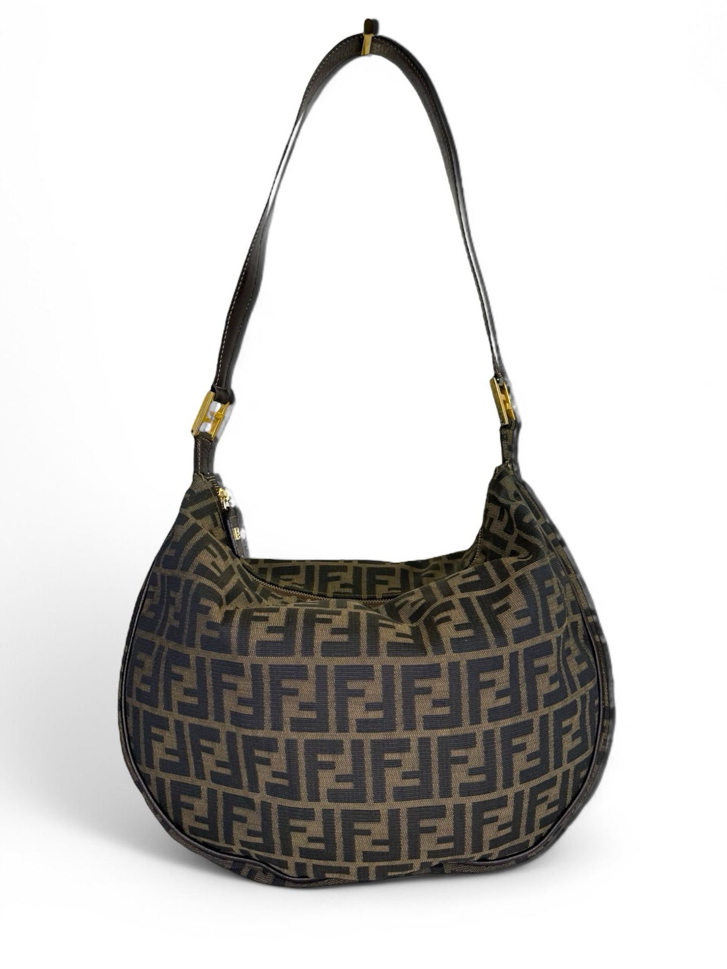 FENDI FF Zucca Hobo Shoulder Bag