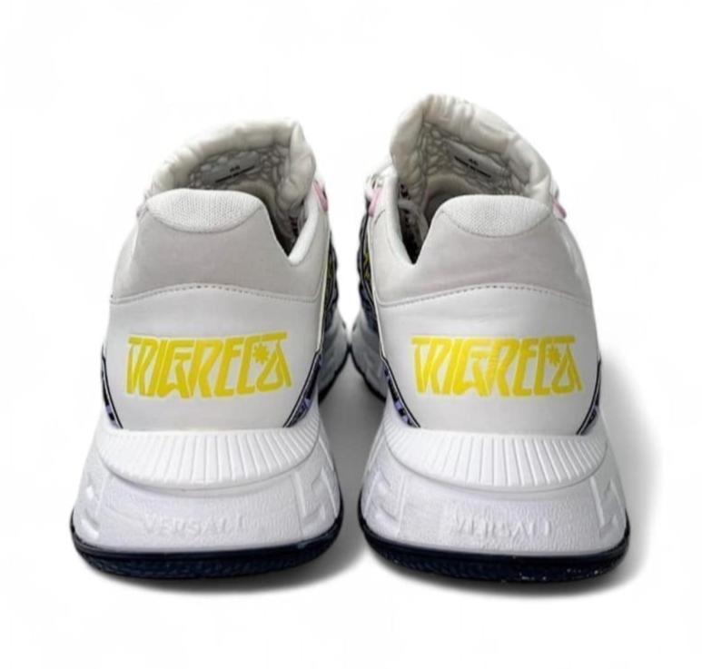 VERSACE Men's Trigreca White & Multicolor Sneakers IT45