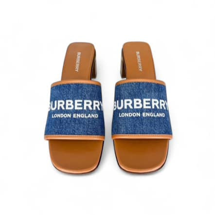 BURBERRY Wilma Open Toe Mules EU37.5