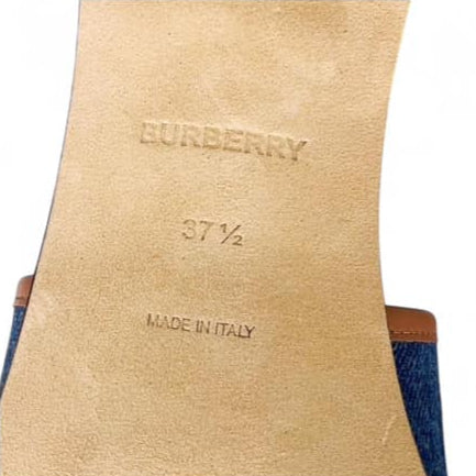 BURBERRY Wilma Open Toe Mules EU37.5