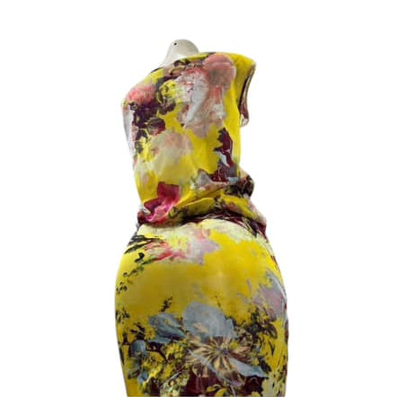 JEAN PAUL GAULTIER Spring 2006 Floral Dress US SM