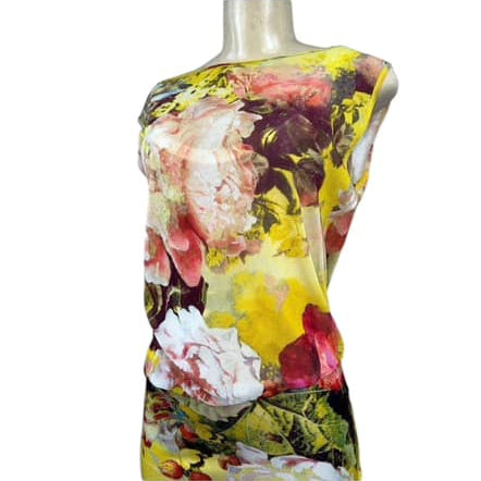 JEAN PAUL GAULTIER Spring 2006 Floral Dress US SM