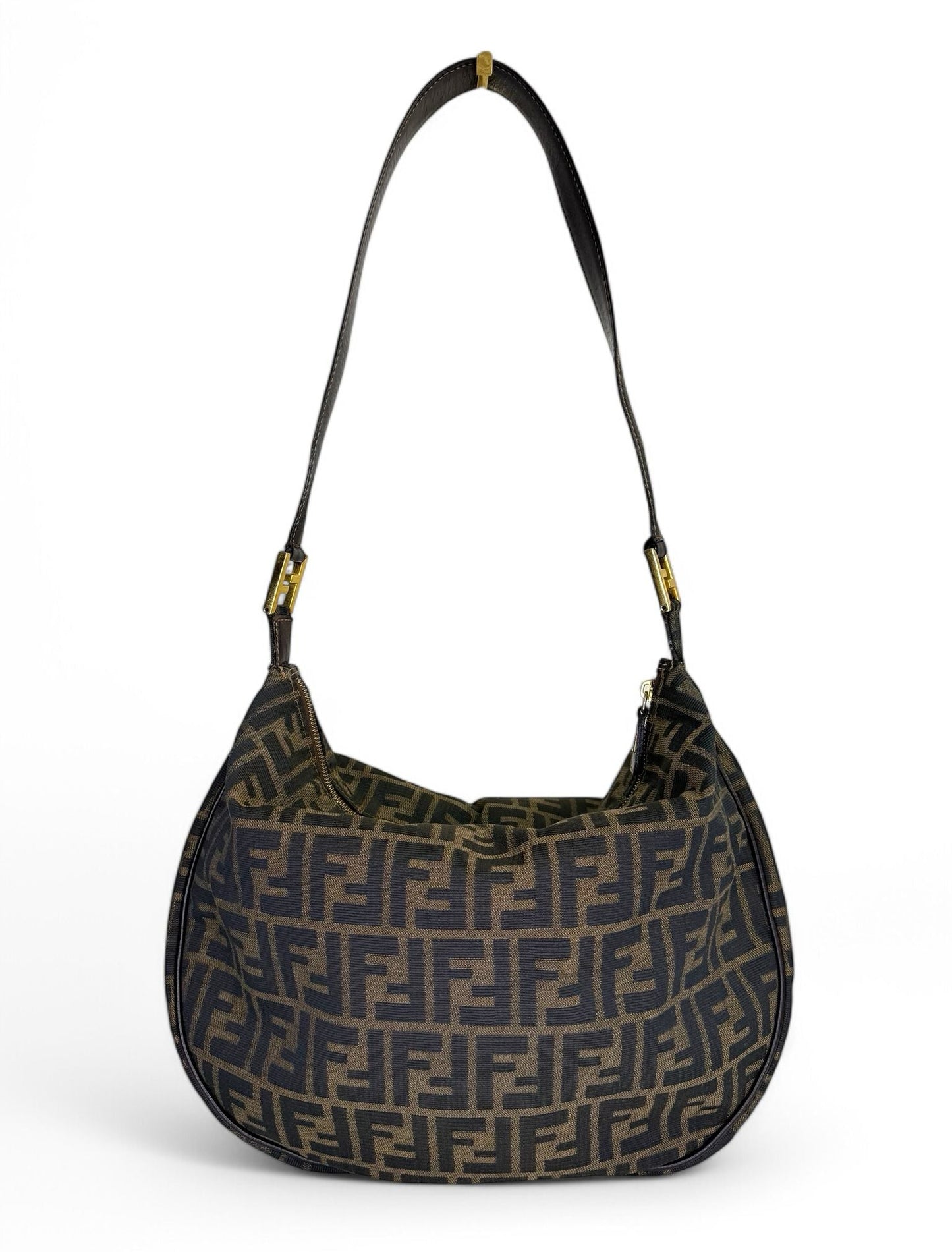 FENDI FF Zucca Hobo Shoulder Bag