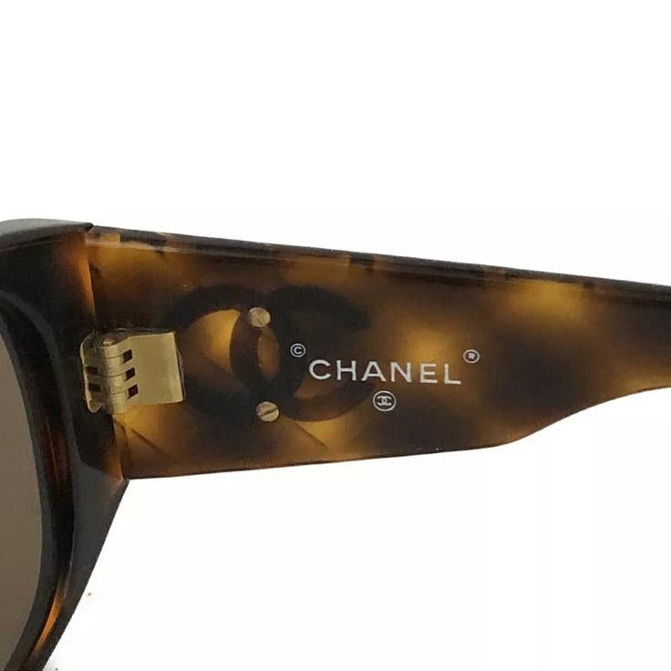 CHANEL CC Tortoise Shell Sunglasses