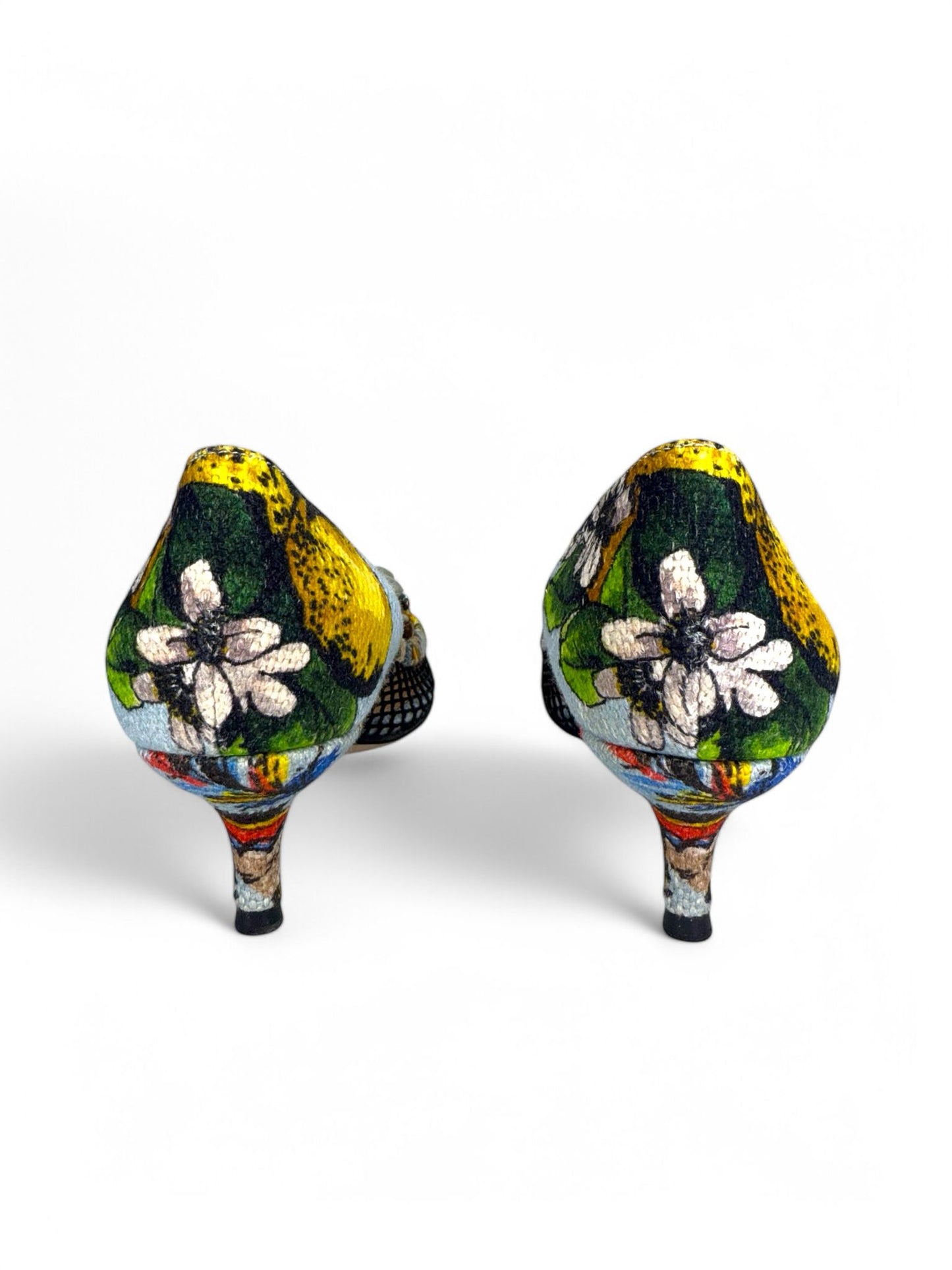 DOLCE & GABBANA Spring 2013 Runway Lemon Print Pumps IT38.5