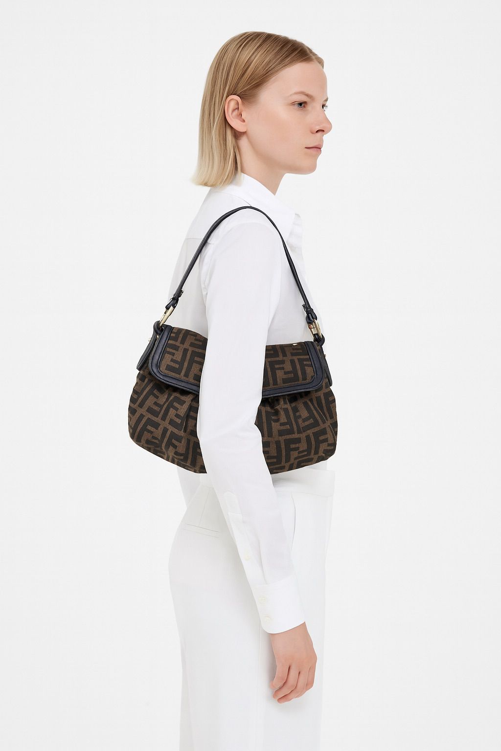 FENDI FF Zucca Vintage Shoulder Bag