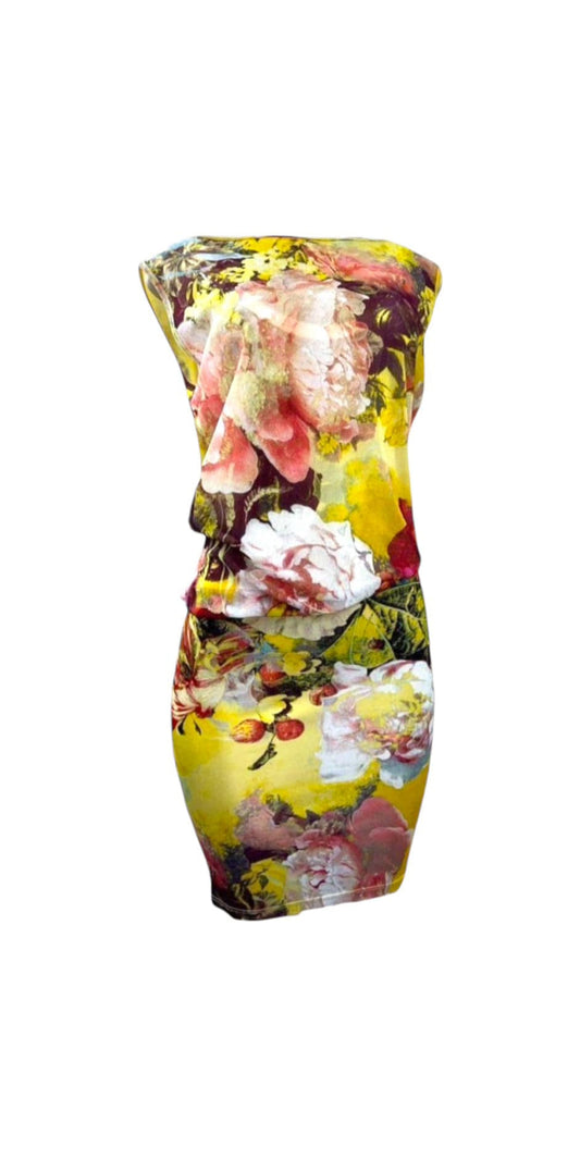 JEAN PAUL GAULTIER Spring 2006 Floral Dress US SM