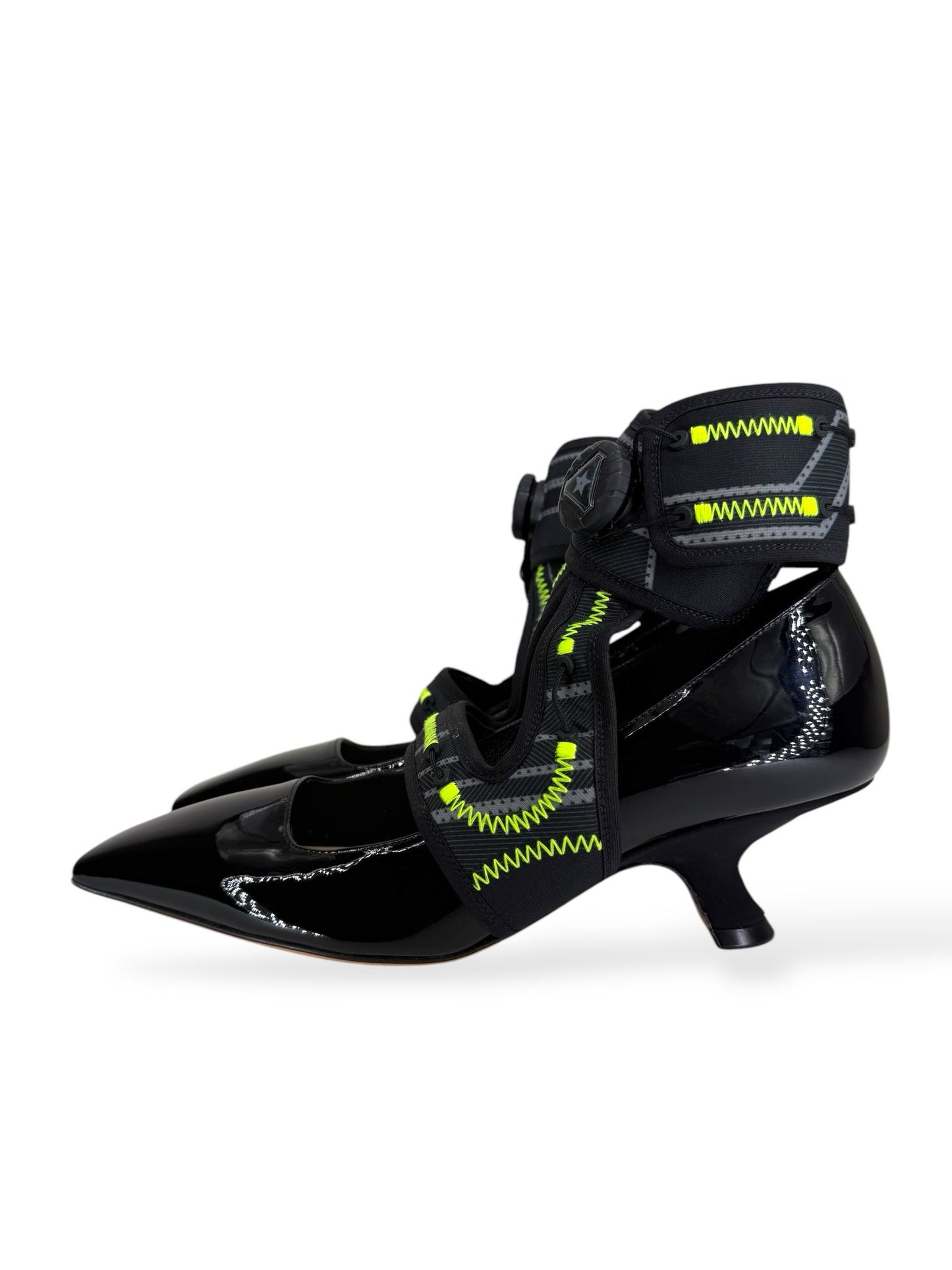 DIOR X ROGER VIVIER 62-66 Black Patent Leather Pumps IT36.5