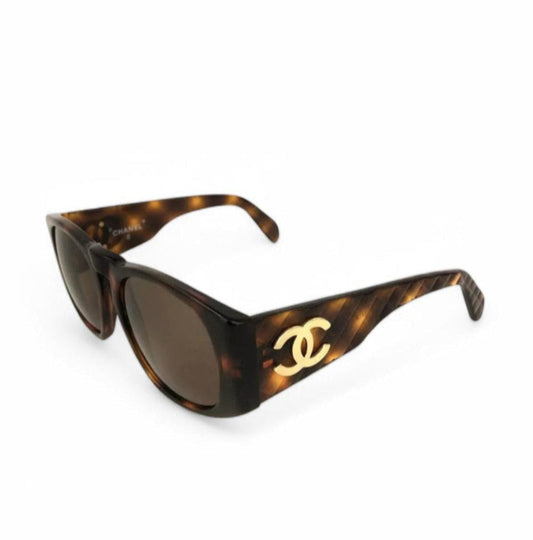 CHANEL CC Tortoise Shell Sunglasses