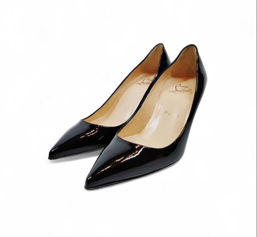 CHRISTIAN LOUBOUTIN So Kate Black Patent Leather Pumps IT36