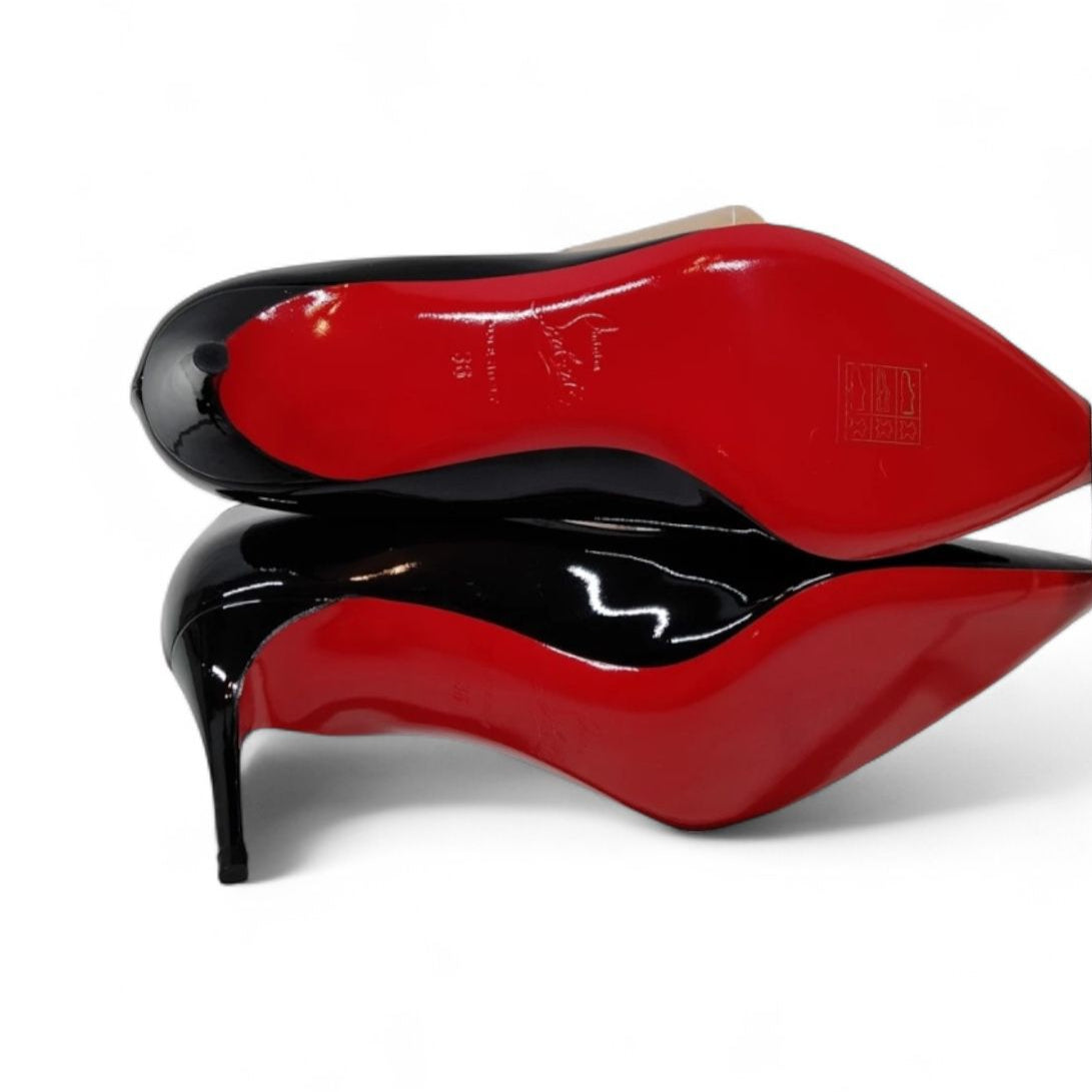 CHRISTIAN LOUBOUTIN So Kate Black Patent Leather Pumps IT36