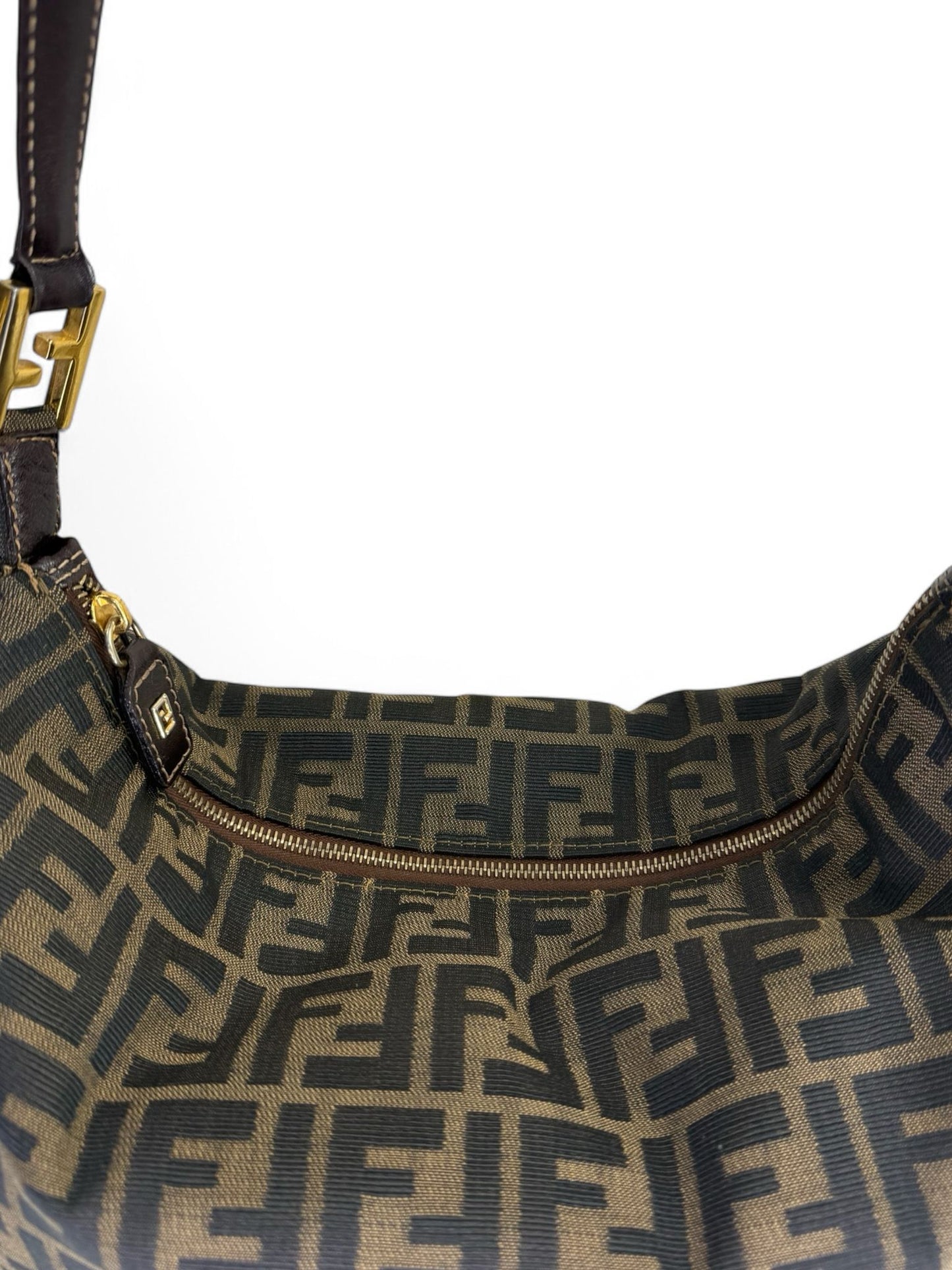 FENDI FF Zucca Hobo Shoulder Bag