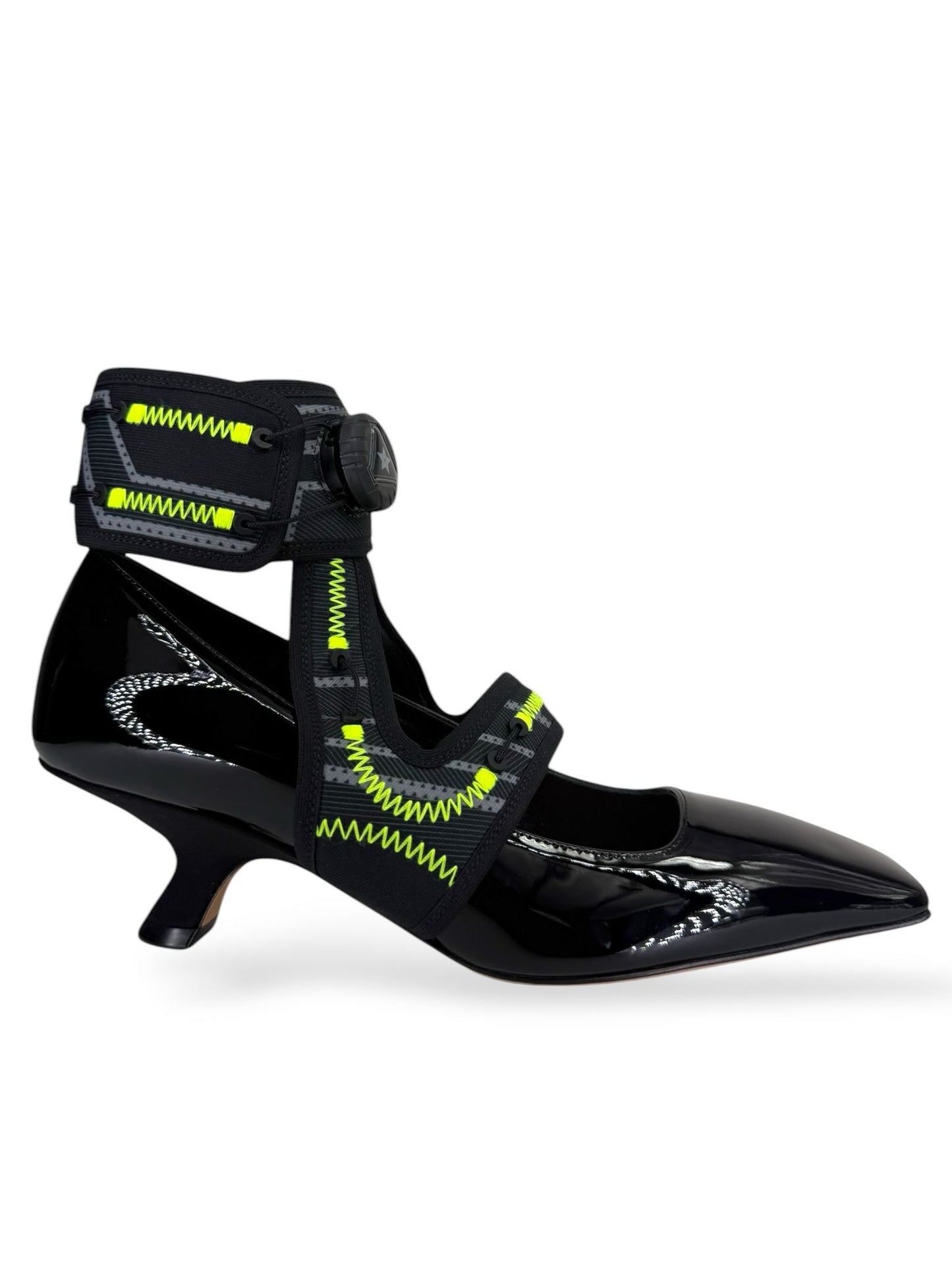 DIOR X ROGER VIVIER 62-66 Black Patent Leather Pumps IT36.5